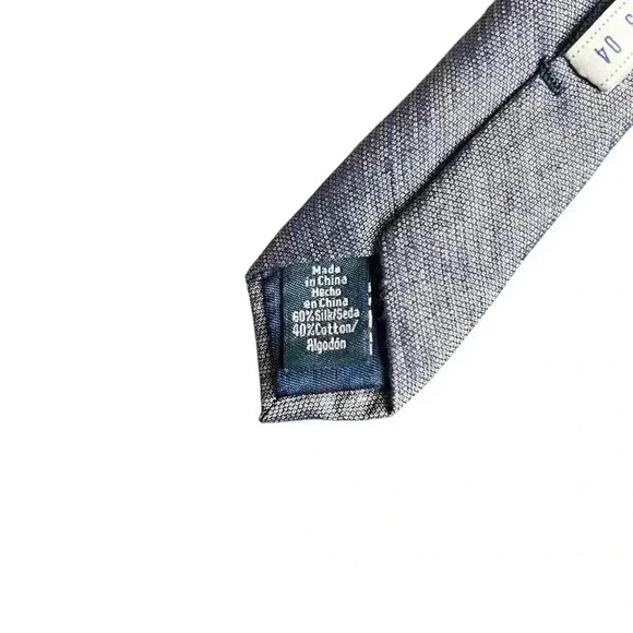 Ryan Seacrest Distinction Blue Duo Chrome Silk Mens Tie - Picture 9 of 10